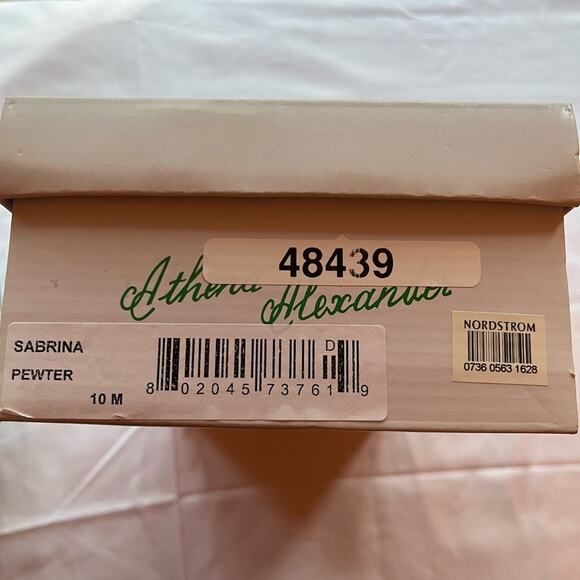 Athena Alexander Sabrina Pewter Rhinestone Sandals Size 10 Medium - Picture 8 of 8